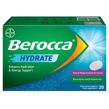 Berocca Hydrate Mango Passionfruit 20Tabs