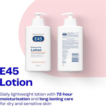 e45 body lotion pump 500ml