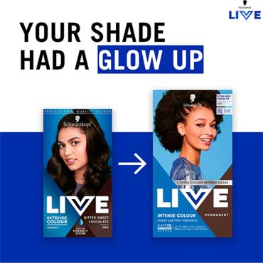 Live Intense Colour Bitter Sweet Chocolate 89