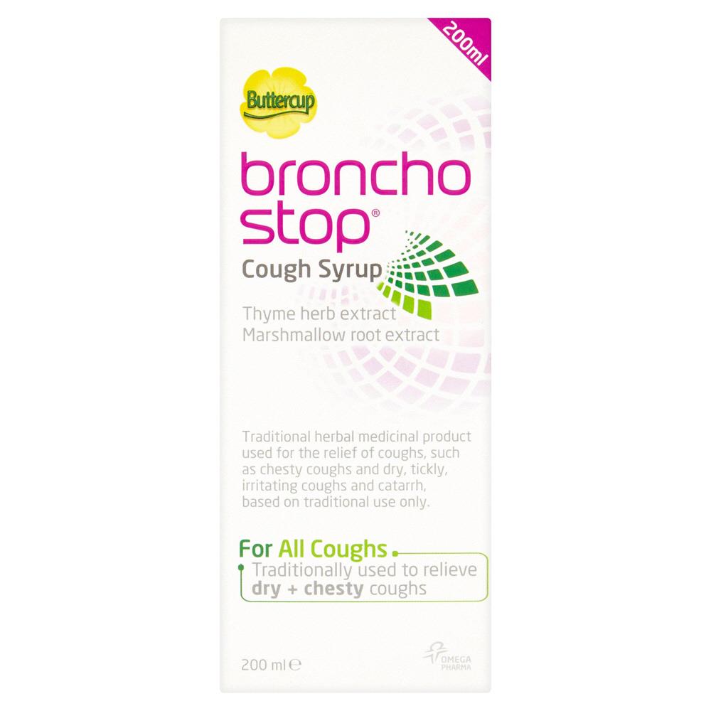 Broncho Stop Cough Syrup 200ml Mellericks Pharmacy Cork Ireland