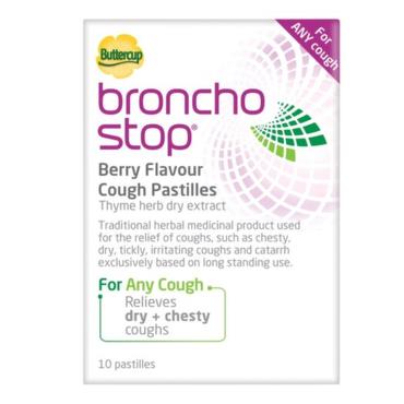 Broncho Stop Berry Flavour Cough Pastilles 10 Pack