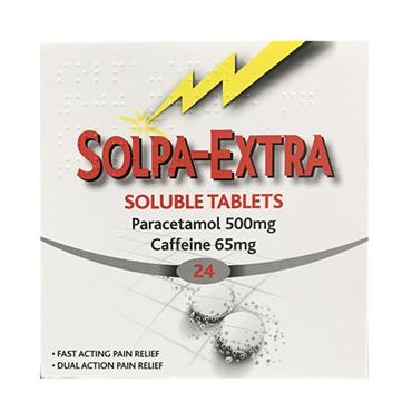 Solpa-Extra Soluble 500/65mg Tablets 24 Pack
