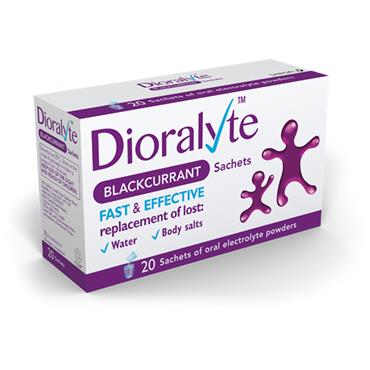 Dioralyte blackcurrant 20