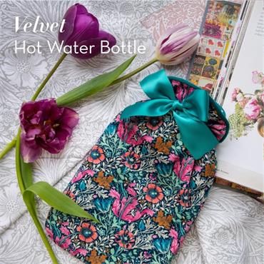 William Morris Velvet Hot Water Bottle