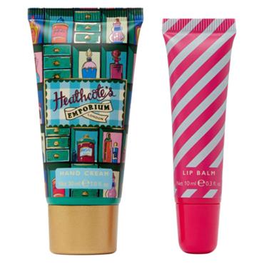Heathcotes Hand Cream and Lip Balm Set