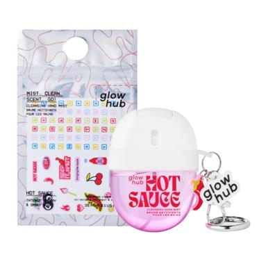 Glow Hub Hand Sanitiser Cleanmist Hot Sauce 35ml