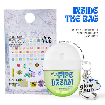 Glow Hub Hand sanitiser Cleanmist Pipe Dream 35ml