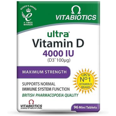 Vitabiotics Ultra Vitamin D 4000IU 96 mini tabs