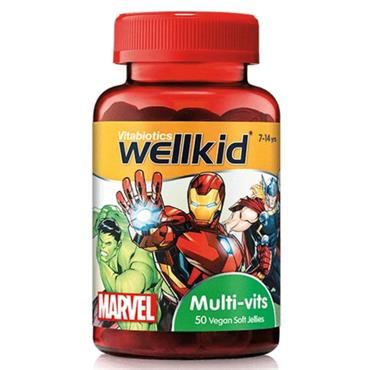 WellKid Marvel Multi Vits Vegan 50 Soft Jellies
