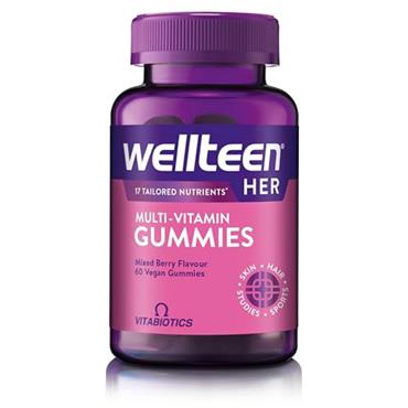 Wellteen Her Multi Vitamins Vegan 60 Gummies