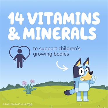 Natures Aid Bluey Multivit Strawberry 30 Gummies