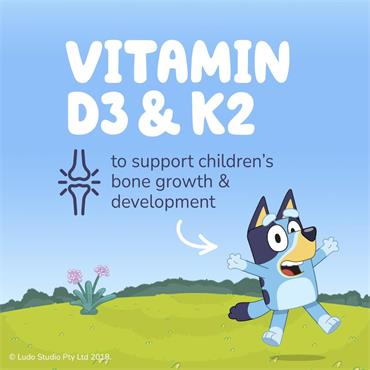 Natures Aid Bluey Bone Support Orange 30 Gummies