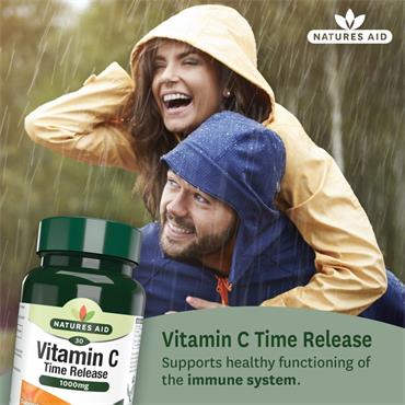 Natures Aid Vitamin C Time Release 1000mg 90 tabs