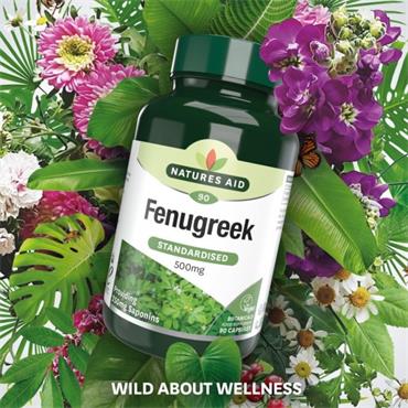 Natures Aid Fenugreek 500mg 90 capsules