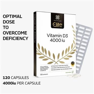 Healthspan Elite Vit D3 4000iu 120 capsules