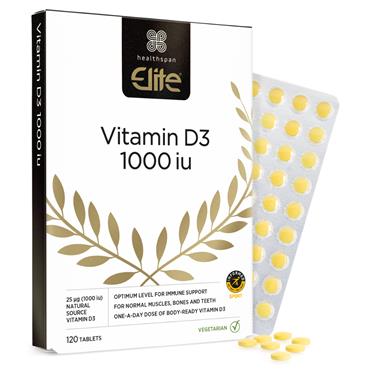 Healthspan Elite Vitamin D3 1000iu 120 tablets