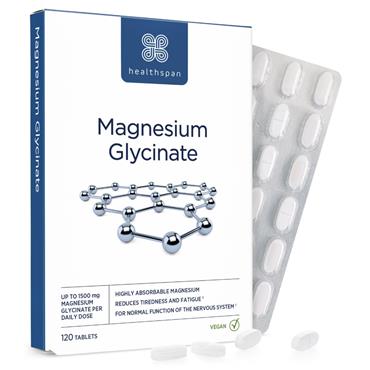 Healthspan Magnesium Glycinate 120 vegan tabs