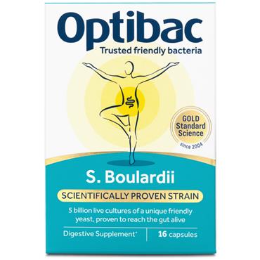 Optibac Probiotics Saccharomyces Boulardii 16 caps