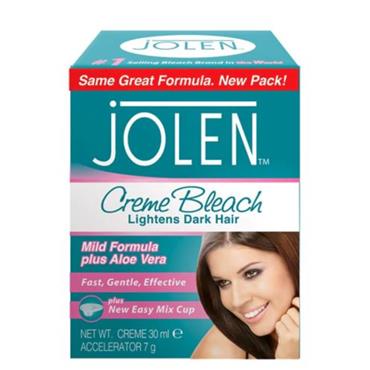 Jolen Creme Bleach Lightens Dark Hair 30ml Mild