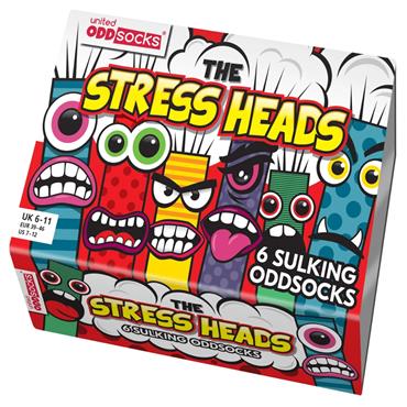 The Stress Heads Socks UK 6-11 Giftset