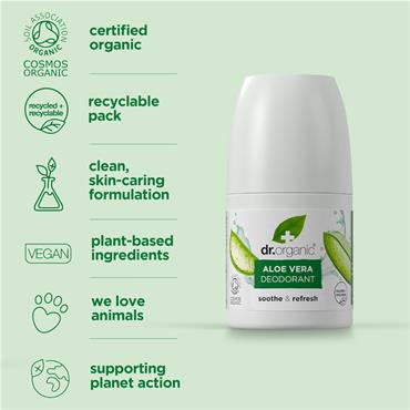 Dr.Organic Aloe Vera Deodorant 50ml