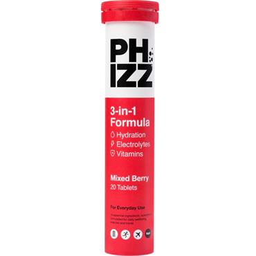 Phizz Mixed Berry 3in1 Effervescent 20 tablets