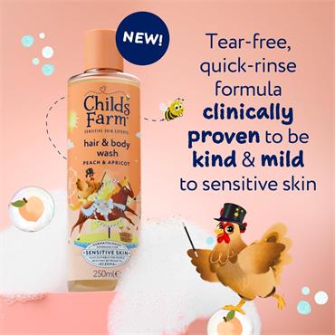 Childs Farm Peach & Apricot Hair & Body Wash 250ml