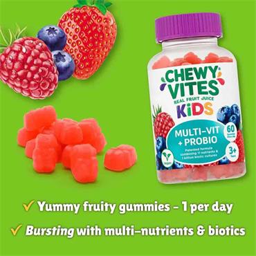 Chewy Vites Kids Multi Vit Probio 60 Gummies