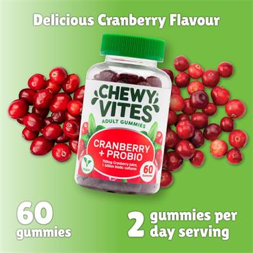 Chewy Vites Cranberry + Probio 60 Gummies