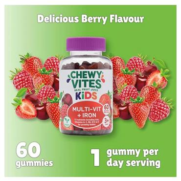 Chewy Vites Kids Multi Vit+Iron 60 Gummies