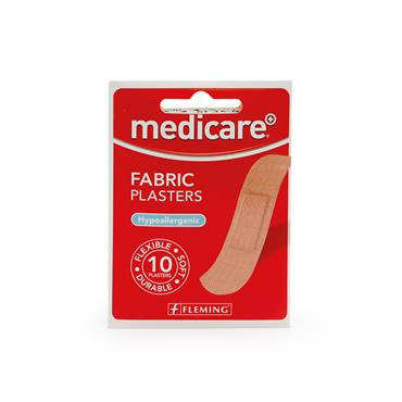 MEDICARE FABRIC PLASTERS 10 HANDY PACK
