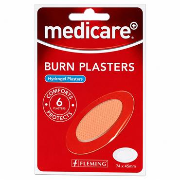 Medicare Hydrogel Burn Plasters 6 Pack