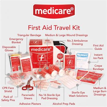 Medicare First Aid Travel Kit 1-5 Person