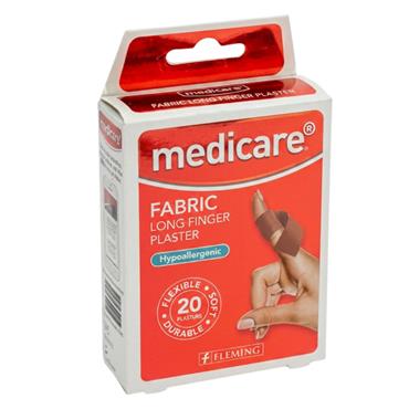 Medicare Fabric Finger Plaster Hypoallergenic 20