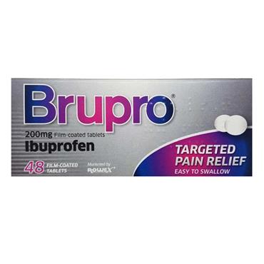 Brupro Ibuprofen 200mg Film-Coated Tablets 48