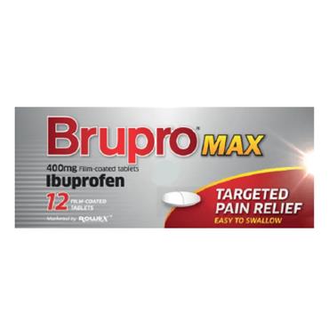 Brupro Max Ibuprofen 400mg Tablets 12 Pack