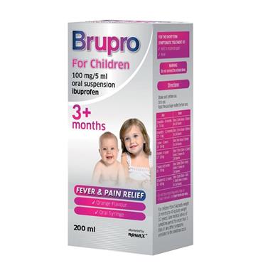 Brupro Oral Suspension 100mg  3 Months Plus 200ml