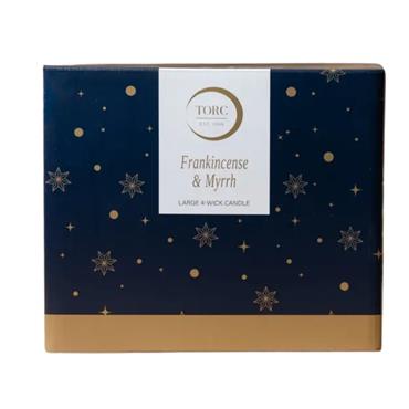 Torc 4 wick Frankinsence/Myrrh Candle