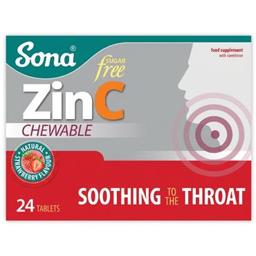 Sona ZinC Chewable Sugar Free 24 tablets