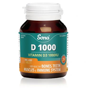 Sona Vitamin D3 1000iu 120 tablet