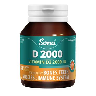Sona Vitamin D 2000iu 30 capsules