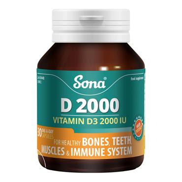 Sona Vitamin  D3 2000iu Caps 120