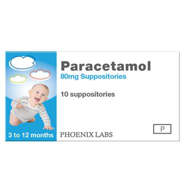 paracetamol 80mg Suppositories 