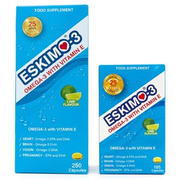 Eskimo Omega 3 Pack 250+105 caps Free