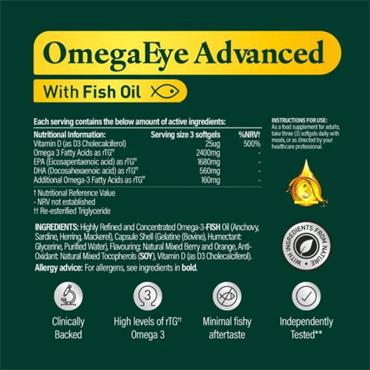 Optase Eyevitamins Omega Eye Advance 90 Soft Gels