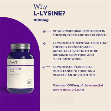 AYA Llysine 1000mg 90pack