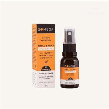 Somega Vitamin D 3000iu+K 75ug Oral Spray 15ml