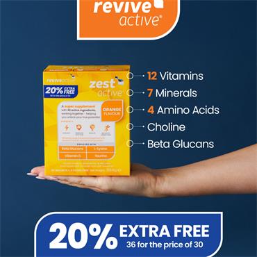 Revive Zest Active Orange 30+6 free Sachets