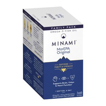 MorEpa Orginal Omega 3 Family Pack 2 x 60 softgels