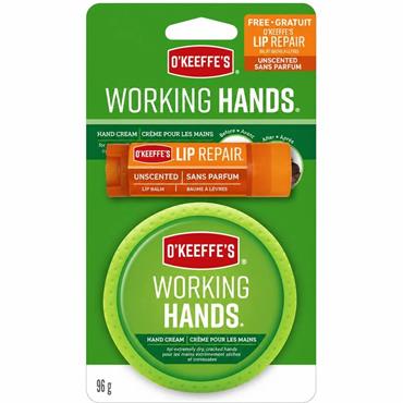 O Keeffes Working Hands Hand Cream Free Lip Balm
